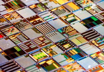 Silicon semiconductor wafer close-up. In electronics, a wafer also called a slice or substrate is a thin slice of semiconductor, a crystalline silicon, used for the fabrication of integrated circuits